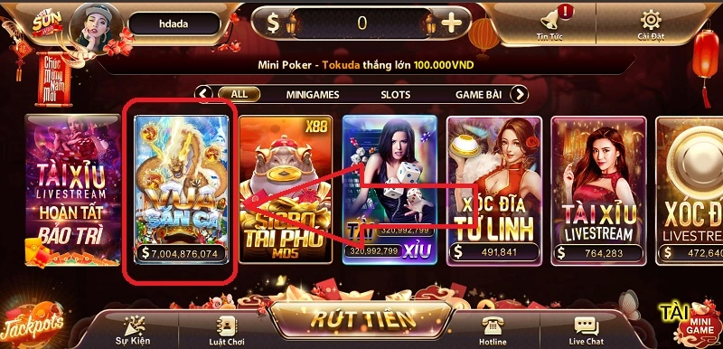 Bắn cá Sunwin trả thưởng không giới hạn