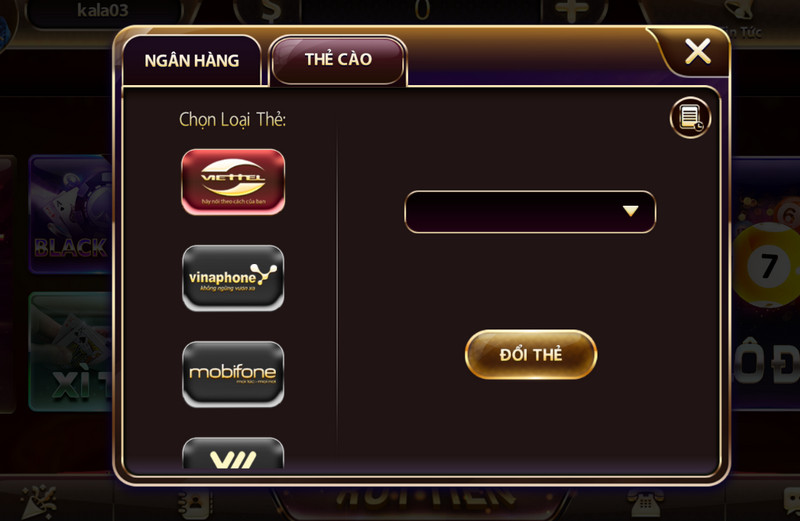 Rút Tiền Sunwin - Hướng Dẫn Thao Tác Cho Người Chơi Mọi Cấp Độ 4 Đổi tiền thành thẻ cào trên cổng game Sunwin với 3 bước