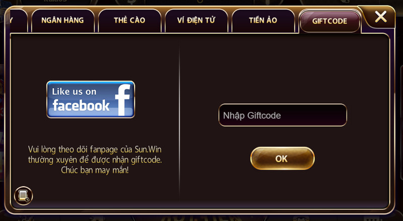 Giftcode Sunwin 2024: Nhận Thưởng Ngẫu Nhiên Lên Tới 500k 5 Giftcode đổi thành tiền mặt nạp vào tài khoản Sunwin