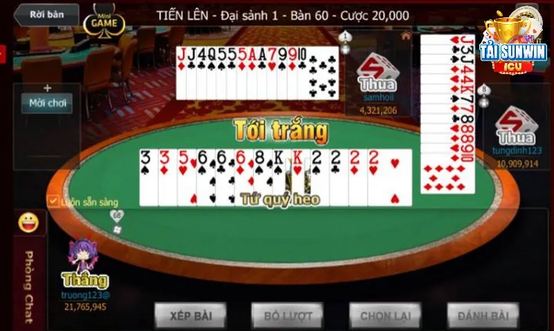 Tiến Lên Miền Nam Sunwin - Đặt 1 Ăn 10 Thưởng Không Giới Hạn 4 Luật chơi hấp dẫn tạo cơ hội thắng với thưởng lớn