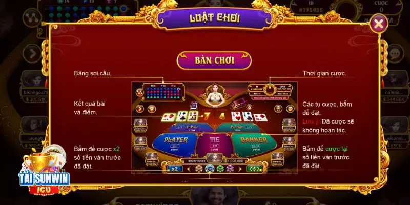 Baccarat sunwin - Tựa game đỉnh cao đón đầu xu thế mới 3 Tìm hiểu luật chơi cơ bản của baccarat sunwin